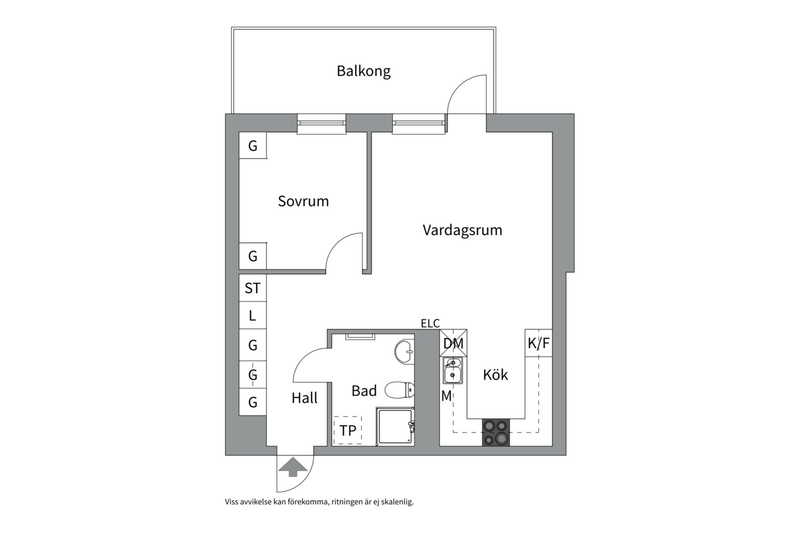 Planlösning från Fyrislundsgatan 37 B, Såld i Salabacke, Uppsala