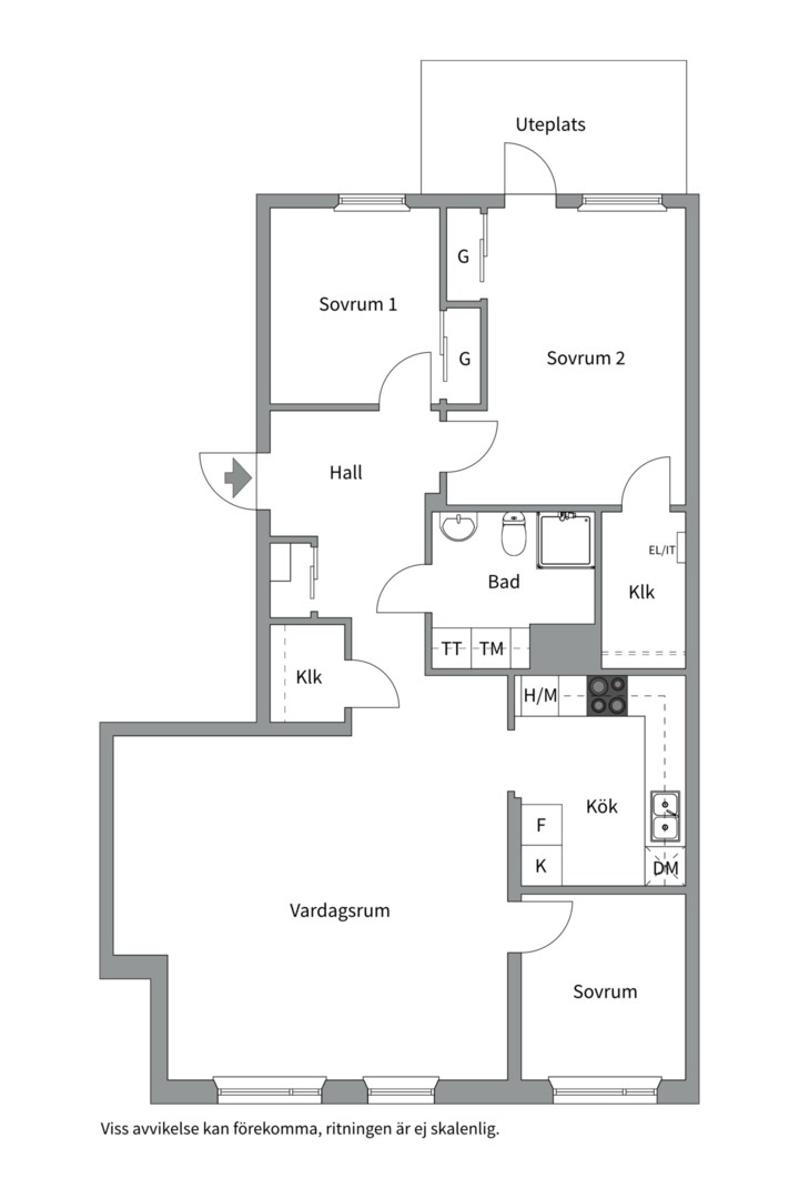 Bostadsbild från Gimogatan 13B, Såld i Luthagen, Uppsala