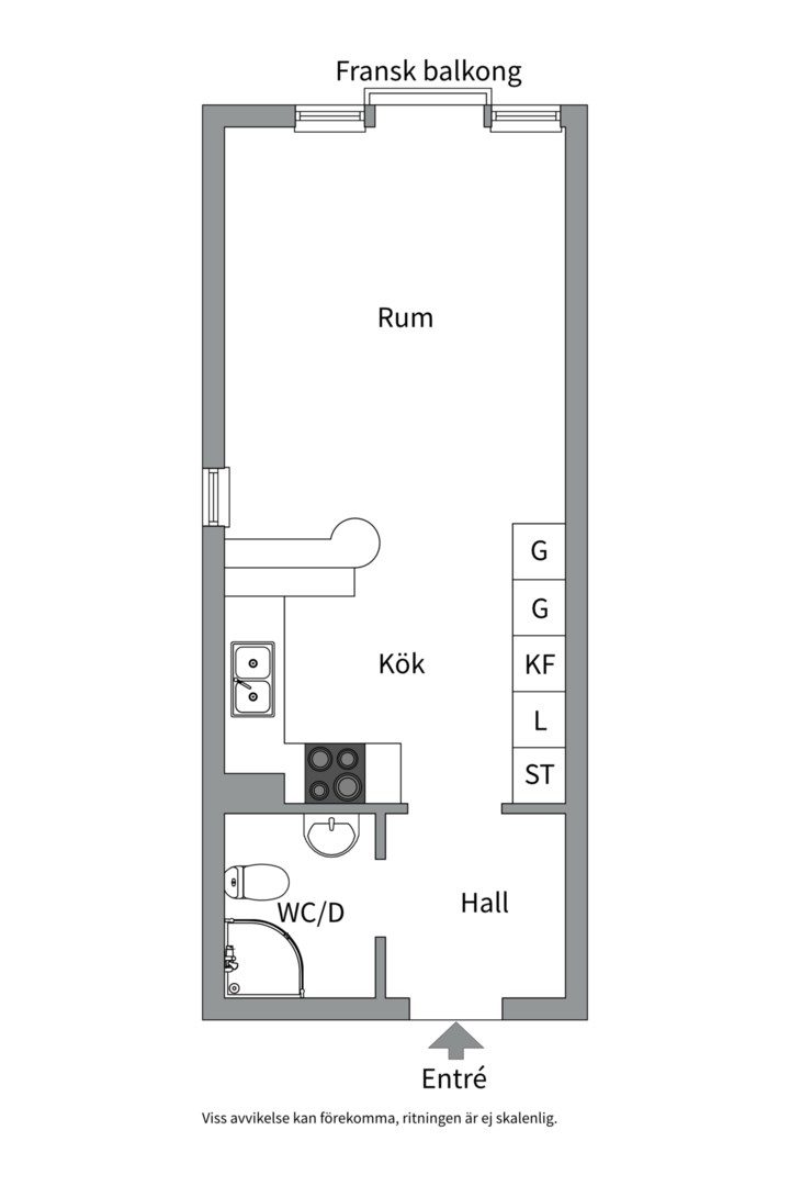 Bostadsbild från S:t Johannesgatan 36A, Såld i Rackarberget, Uppsala