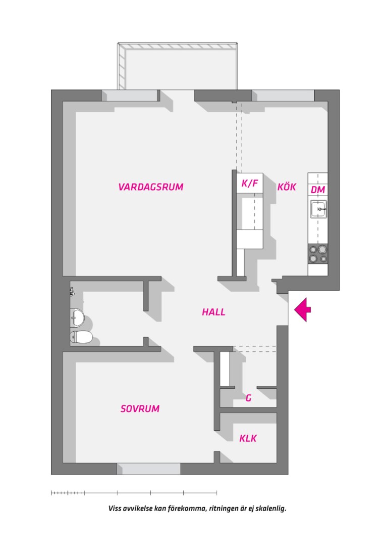 Planlösning från Stabby allé 11A, Såld i Luthagen, Uppsala