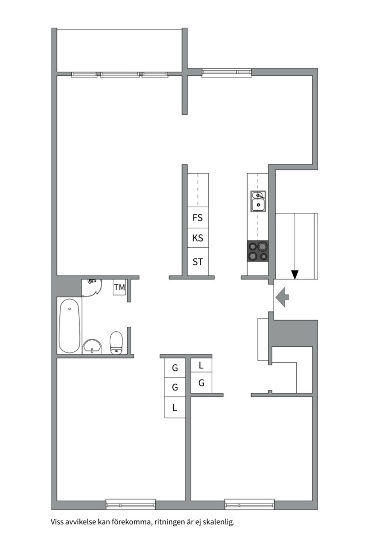 Bostadsbild från Folkungagatan 14B, Såld i Svartbäcken, Uppsala
