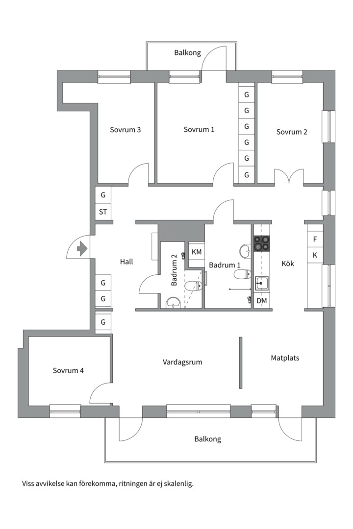 Planlösning från Fabrikörvägen 11, 8 tr, Såld i Nacka Strand, Nacka