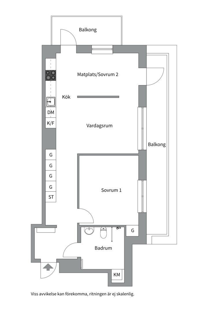 Planlösning från Fabrikörvägen 15, 6 tr, Såld i Nacka Strand, Nacka