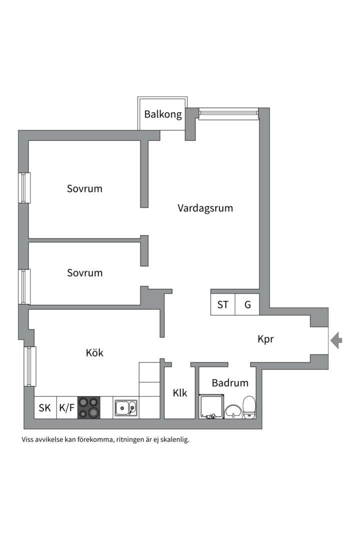 Planlösning från Ekuddsvägen 4, 9tr, Såld i Ekudden, Nacka