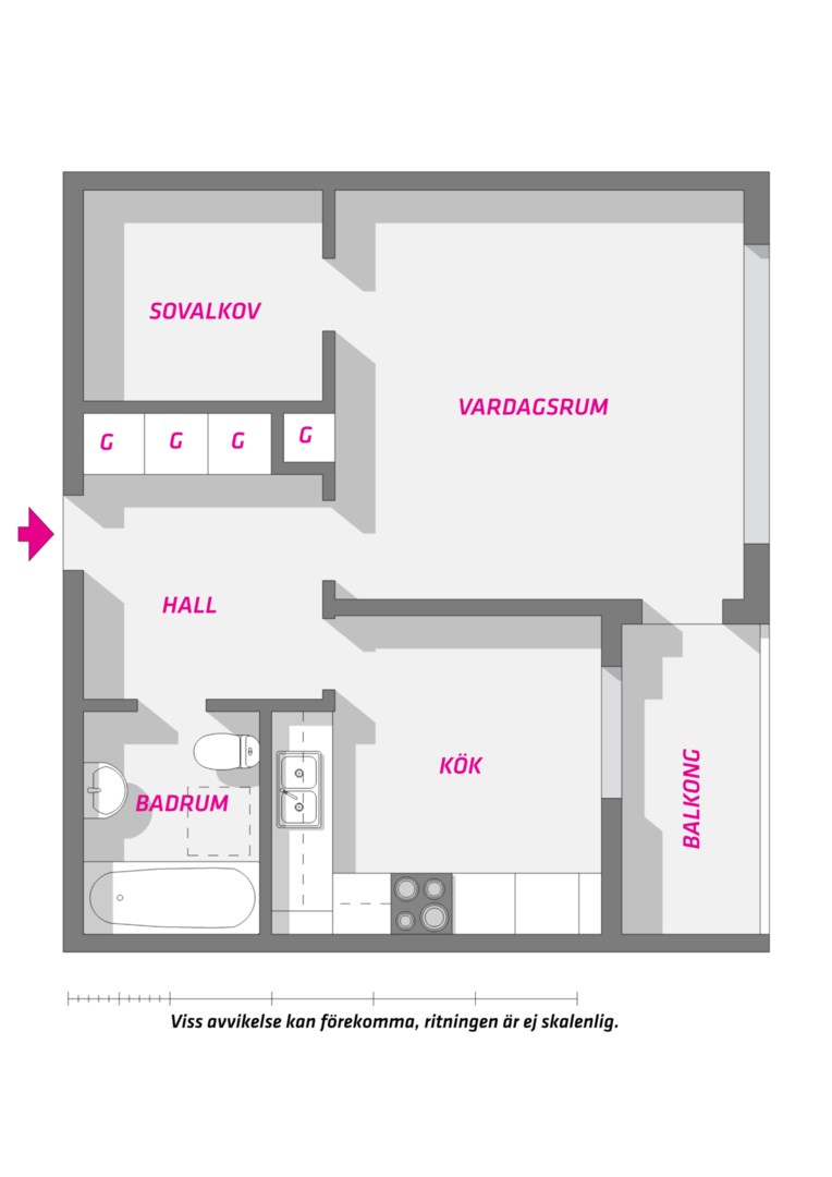 Planlösning från Viktor Rydbergsgatan 38, Såld i Nyby, Uppsala