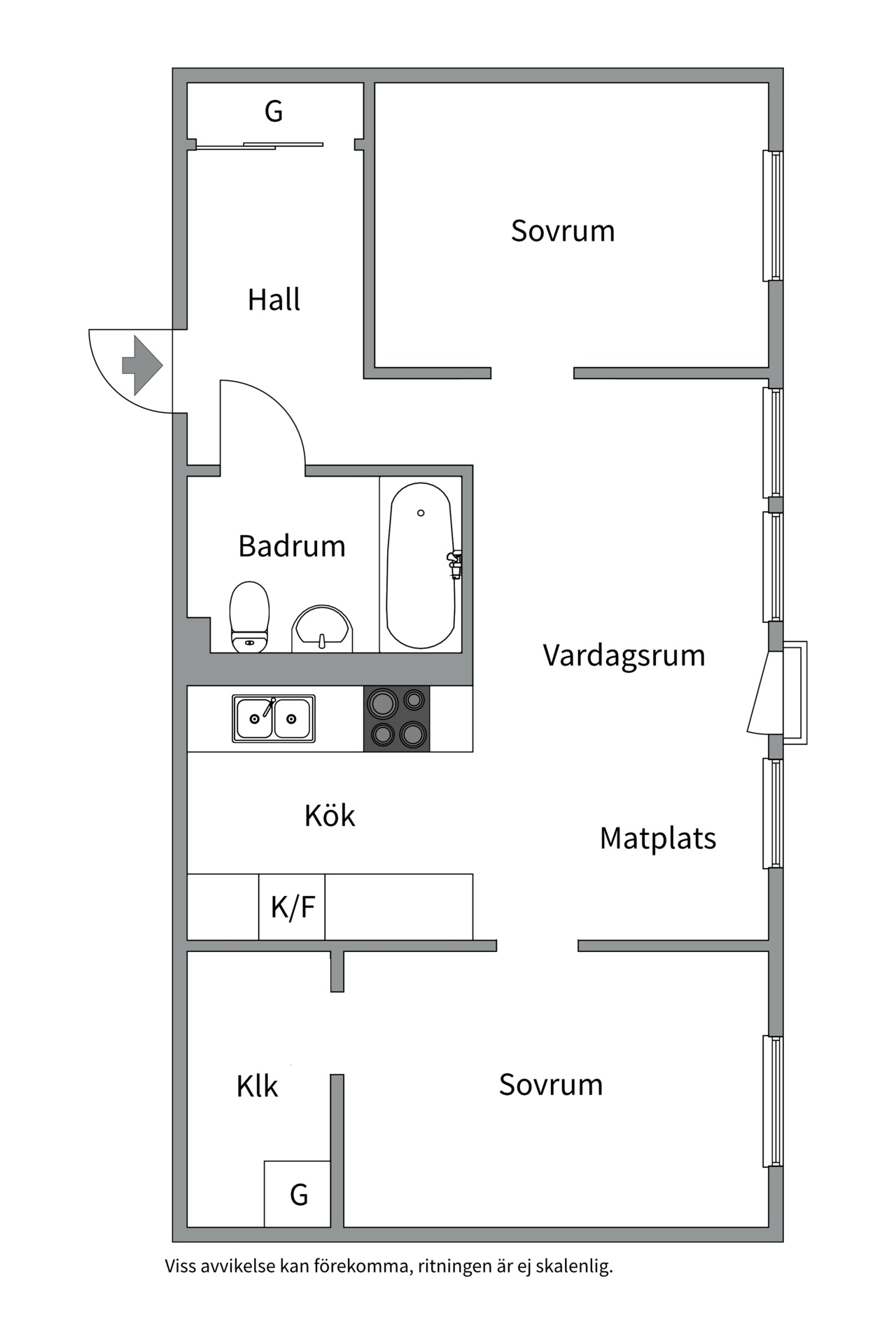 Alternativ planlösning 1