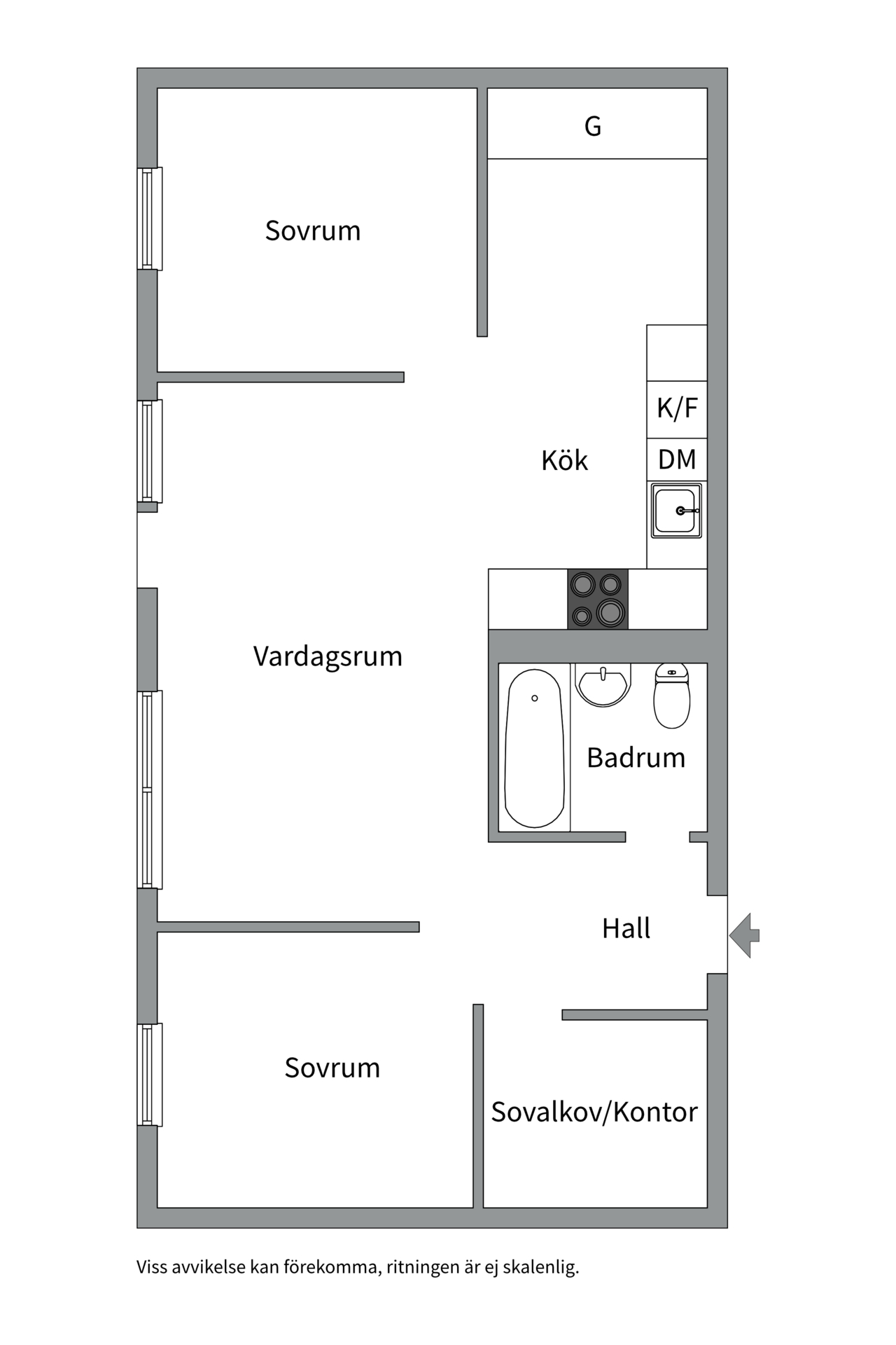 Alternativ planlösning 2