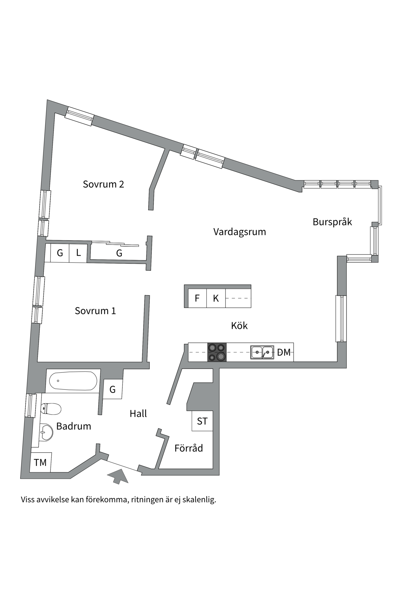 Bostadsbild från Turbinvägen 6, Såld i Järla sjö, Nacka