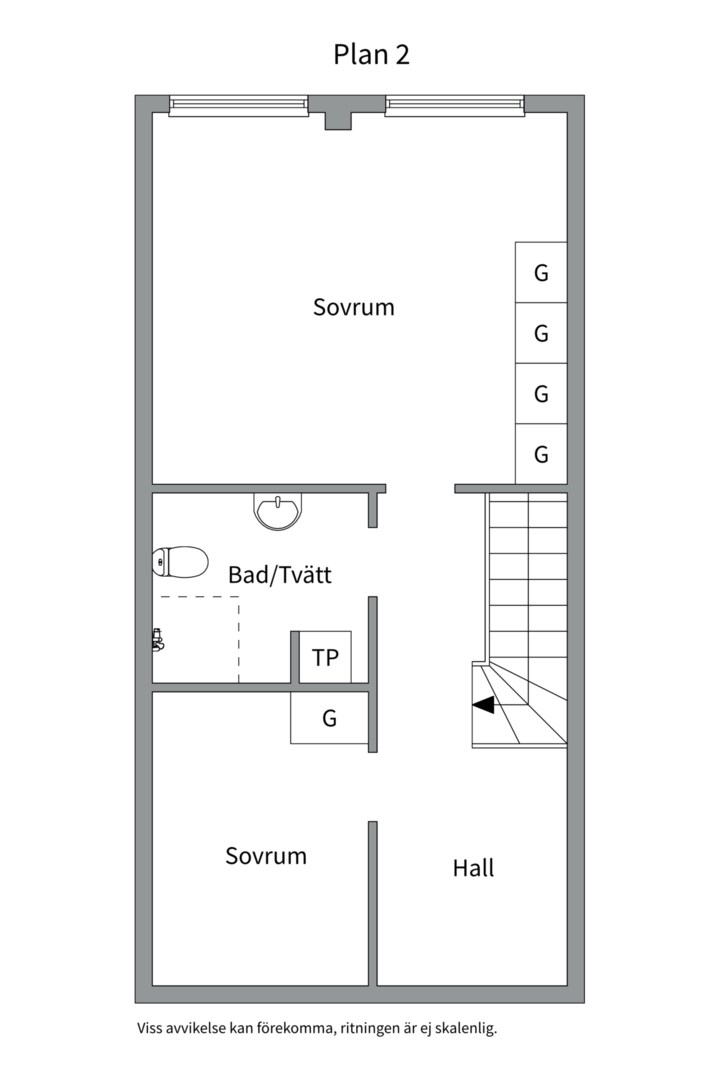 Planlösning från Tegnérgatan 3, Såld i Korsängsgärdet, Västerås