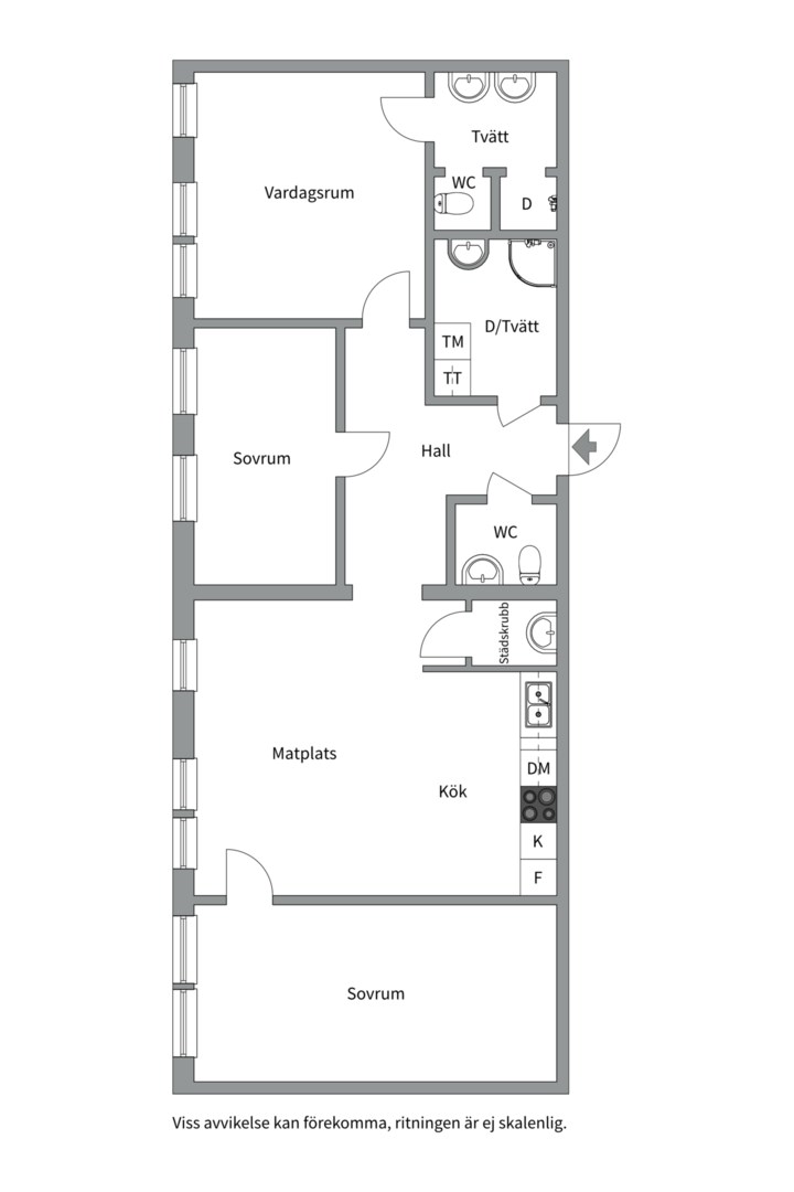 Planlösning från Betsövägen 6, nb, Såld i Västra Orminge, Nacka