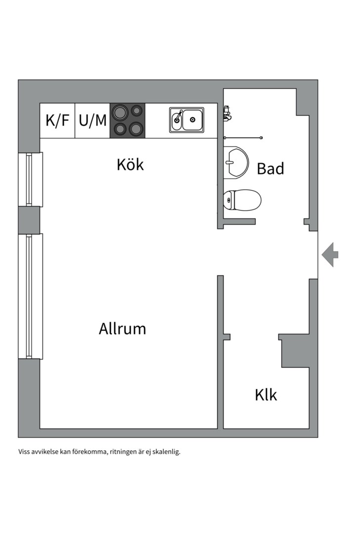 Planlösning från Fjärdhundragatan 14, Såld i Tunabackar, Uppsala