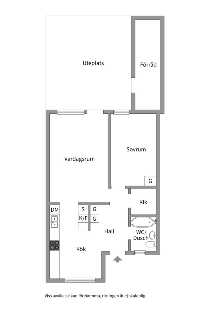 Planlösning från Reykjaviksgatan 40, Såld i Ekeby, Uppsala