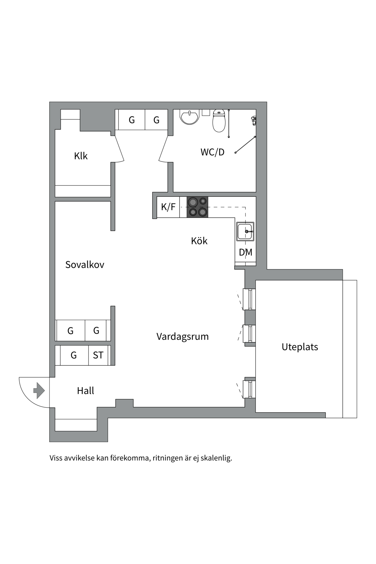 Bostadsbild från Slottsgränd 2D, Såld i Centrum, Uppsala