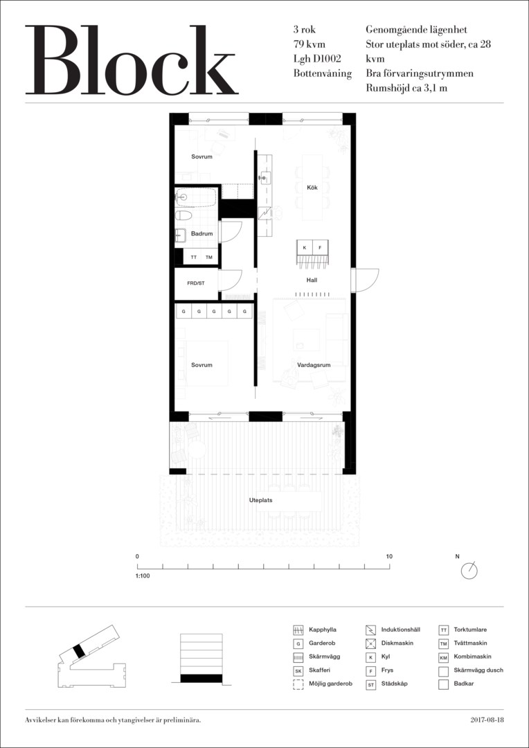 Planlösning från Orgelgatan 13, Såld i Kapellgärdet, Uppsala