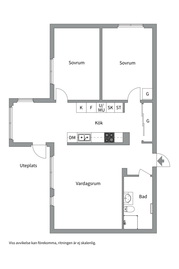 Planlösning från Fyrspannsvägen 46, Såld i Jarlaberg, Nacka