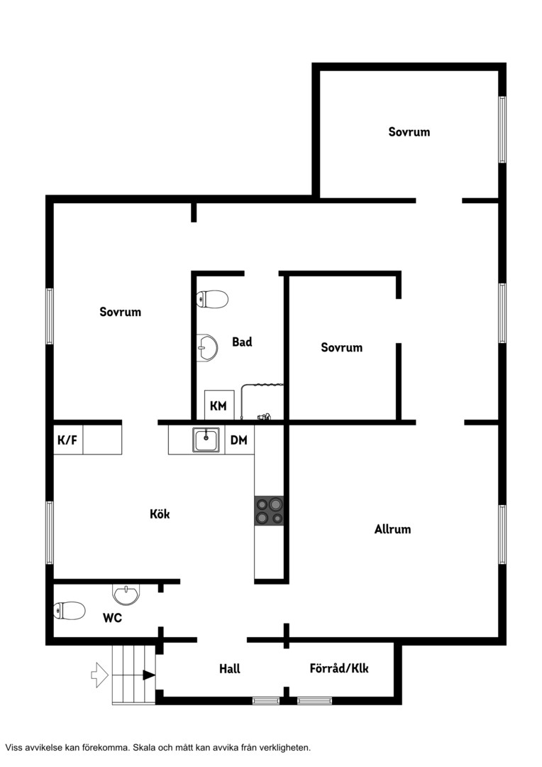 Planlösning från Bergsgatan 3, Såld i Gustavsberg, Värmdö