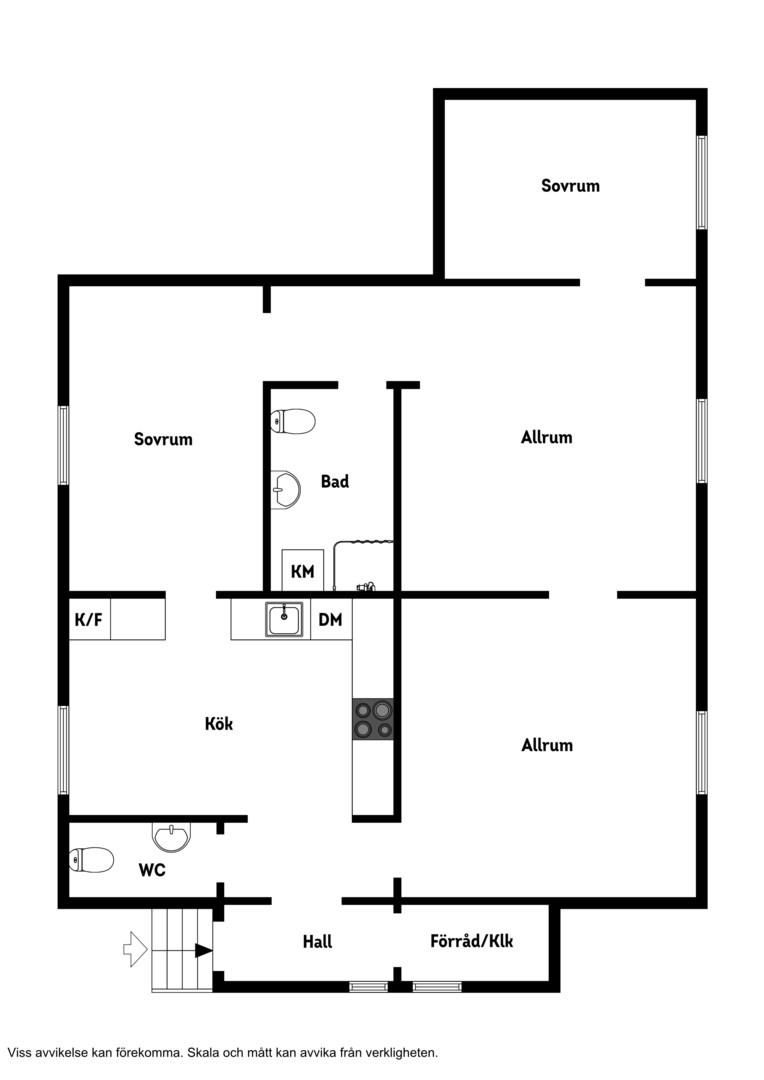 Planlösning från Bergsgatan 3, Såld i Gustavsberg, Värmdö