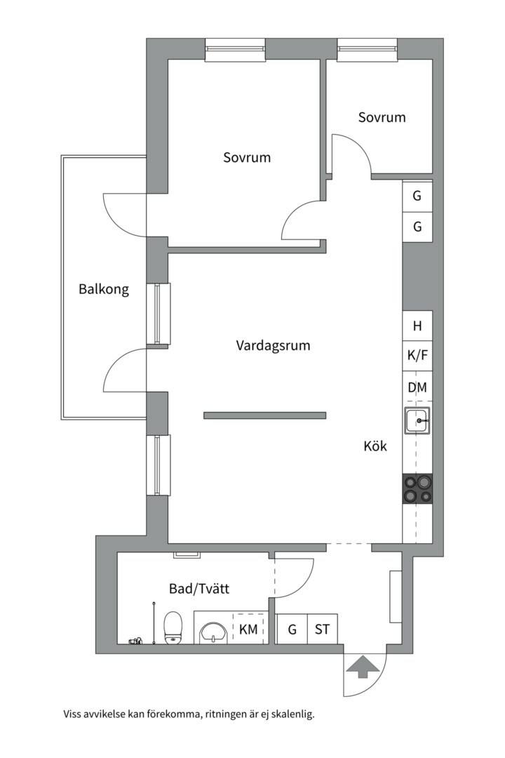 Planlösning från Fabrikörvägen 15, 4 tr, Såld i Nacka Strand, Nacka