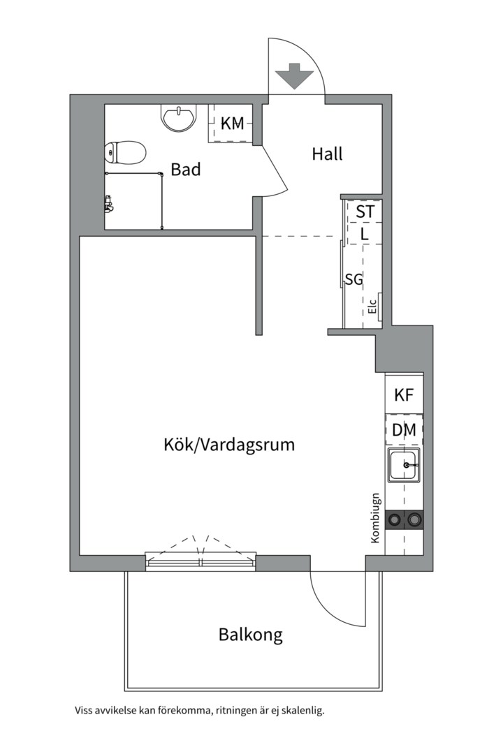 Planlösning från Parkallén 31, 4tr, Såld i Täby Park, Täby