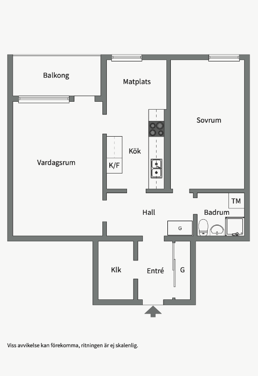 Planlösning från Näsbydalsvägen 8, 3tr, Såld i Näsbydal, Täby