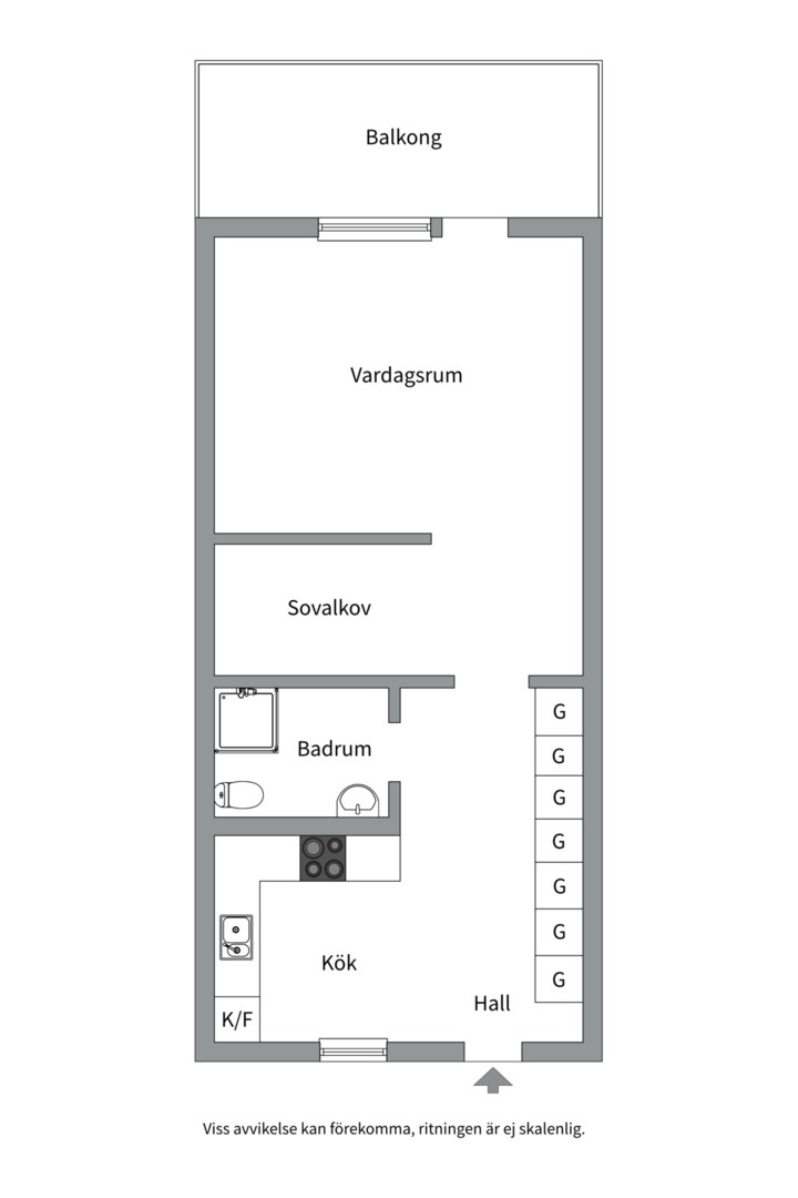 Planlösning från Torggatan 4B, 4tr, Såld i Saltsjöbaden, Nacka