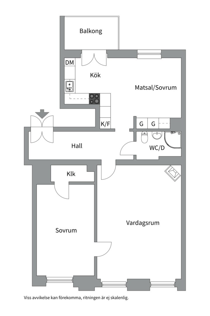 Planlösning från Hantverkargatan 30, 4tr, Såld i , Stockholm