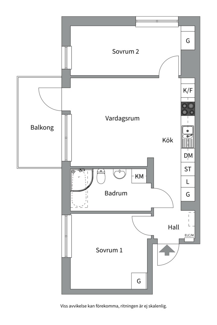 Planlösning från Tollareslingan 20, 8tr, Såld i Tollare, Nacka