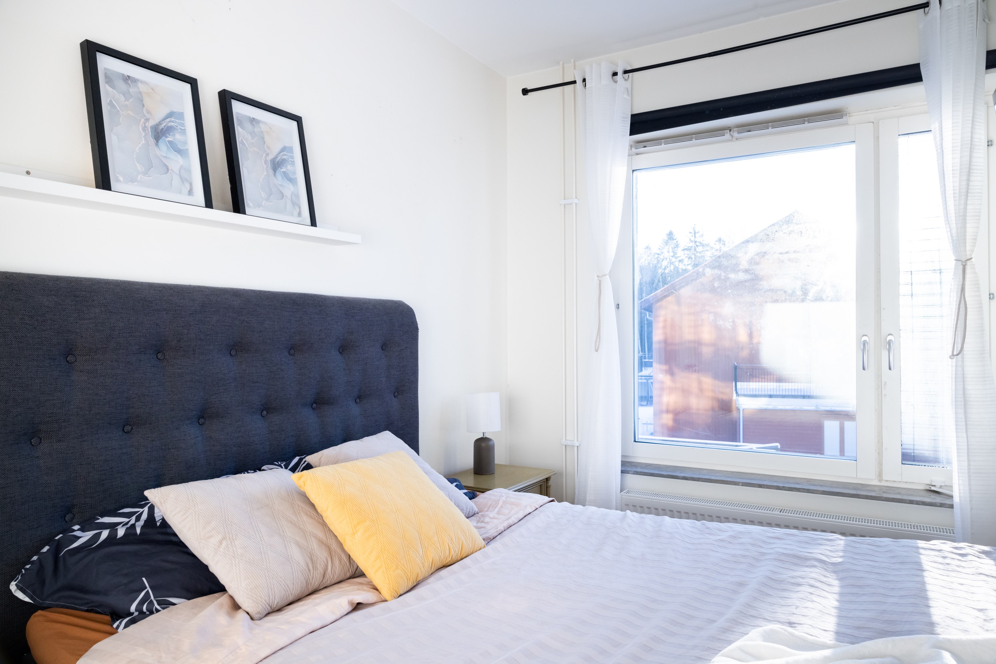 ...och bra plats för dubbelsäng