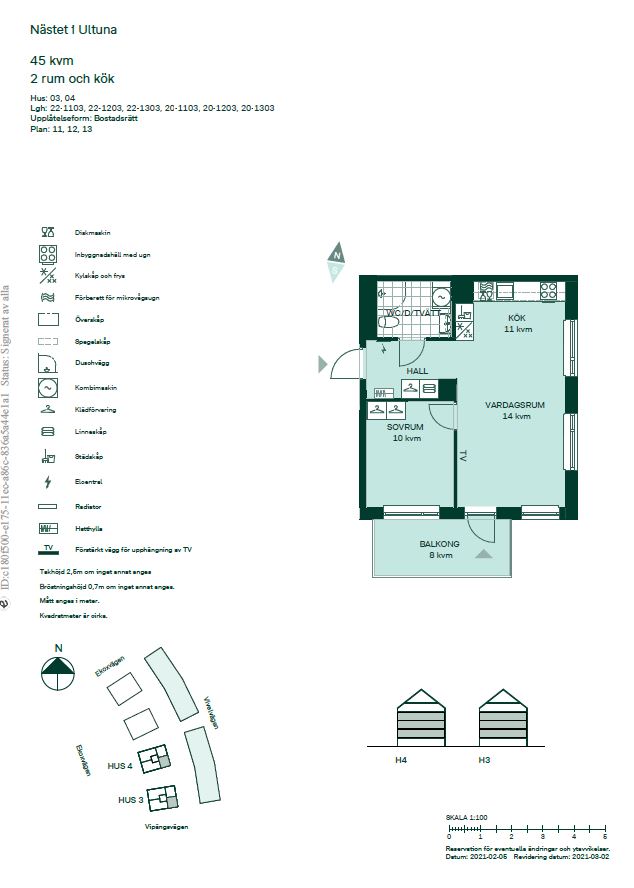 Planlösning från Ekoxvägen 22, Såld i Ultuna, Uppsala