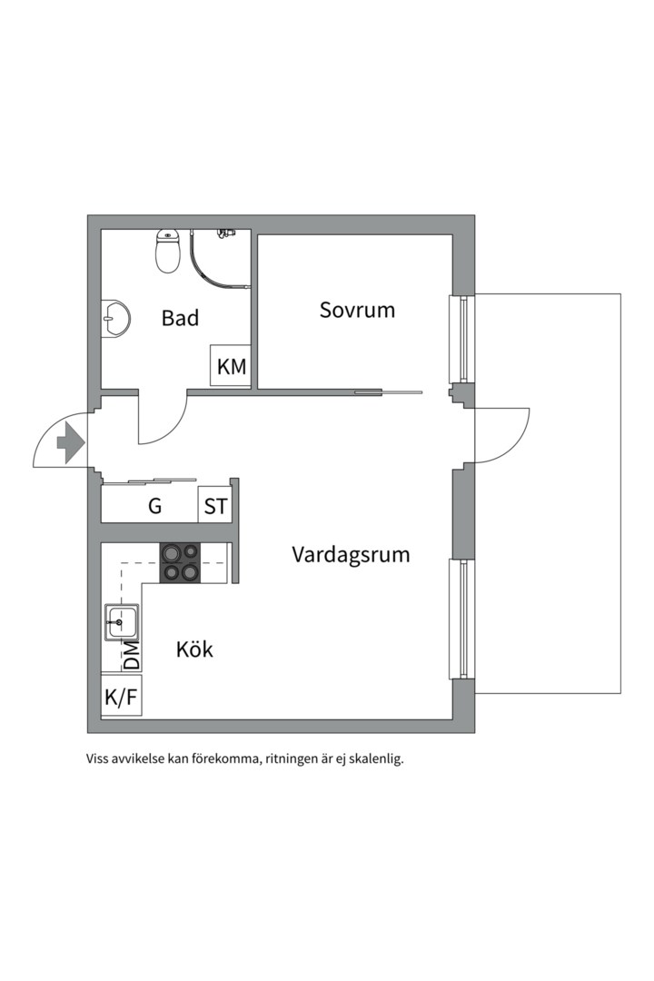 Planlösning från Torgny Segerstedts Allé 9, Såld i Rosendal, Uppsala