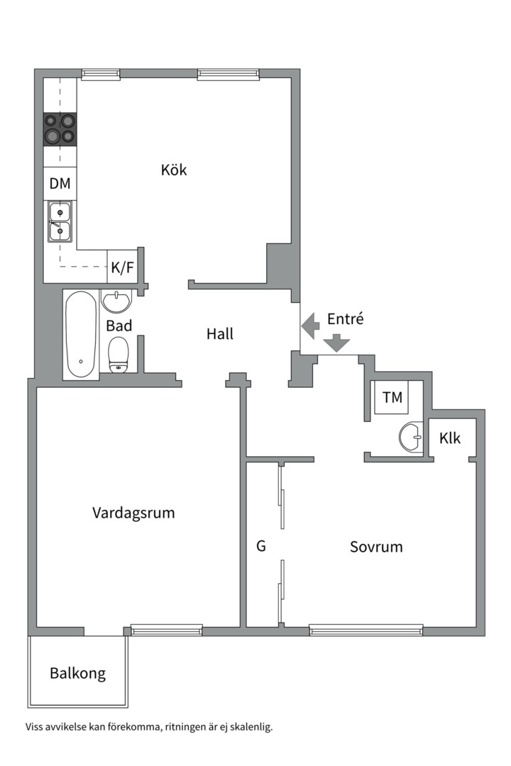 Planlösning från Egilsgatan 9B, Såld i Svartbäcken, Uppsala