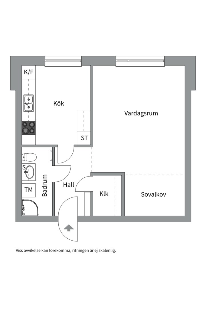 Planlösning från Meitens Väg 17, Såld i Lugnet, Värmdö