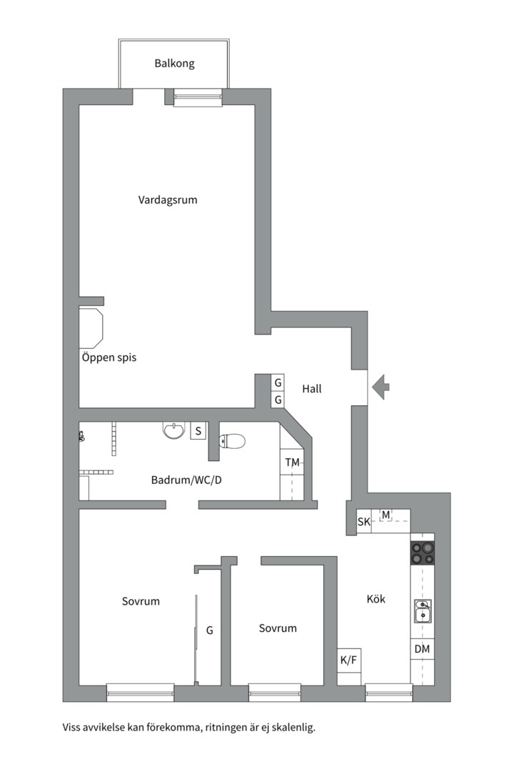 Bostadsbild från Sturegatan 15 B, Såld i Luthagen, Uppsala