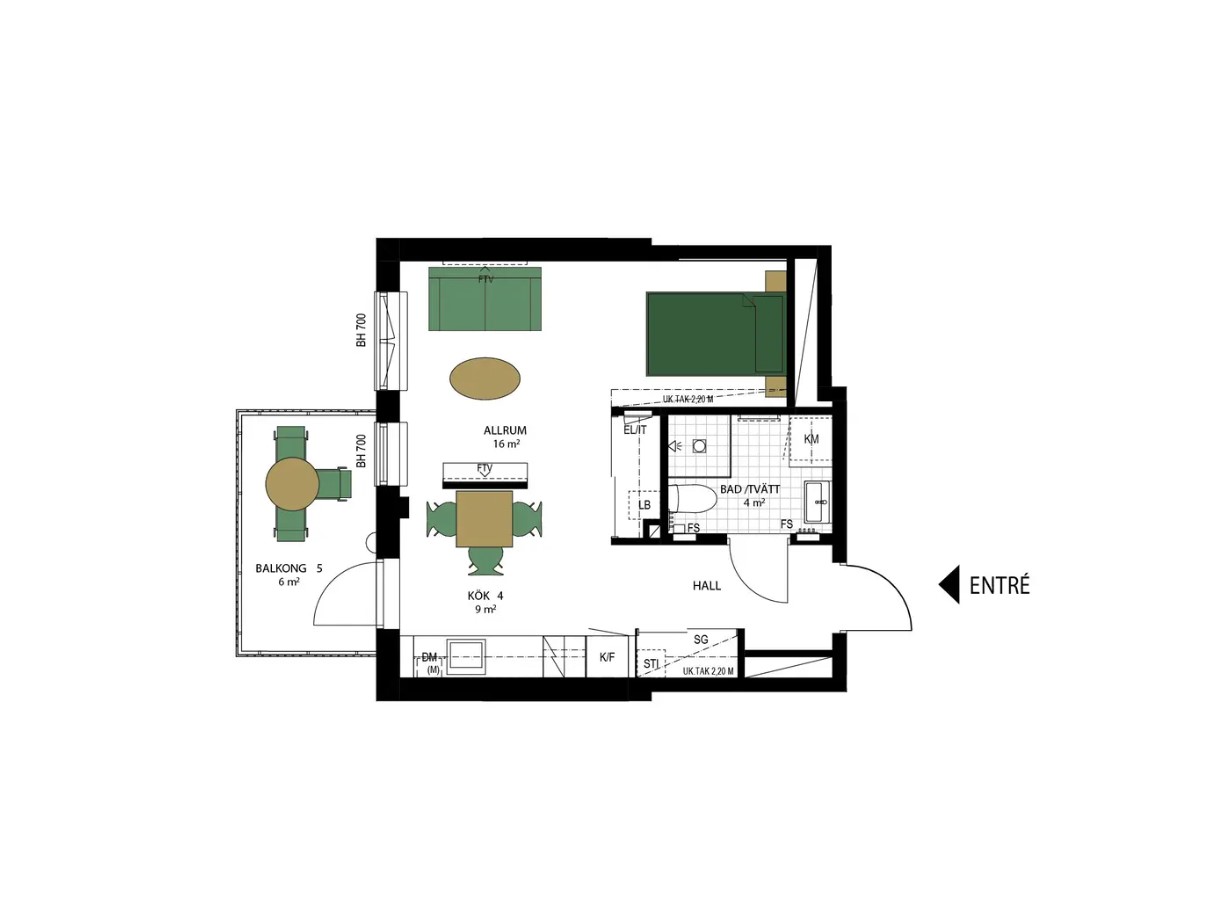 Planlösning från Sockergatan 4, Såld i Centrum, Uppsala