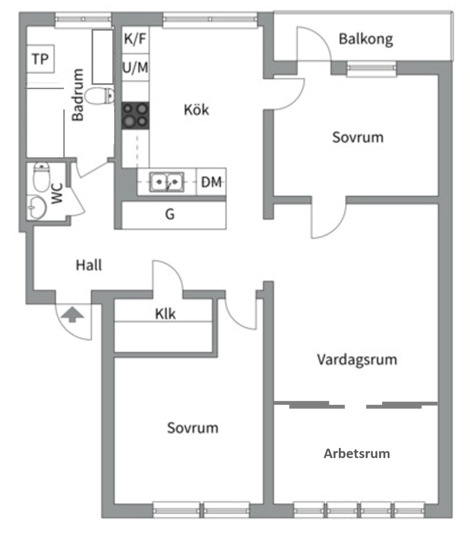 Planlösning från Henriksdalsringen 121, 7tr, Kommande i Henriksdalsberget, Nacka