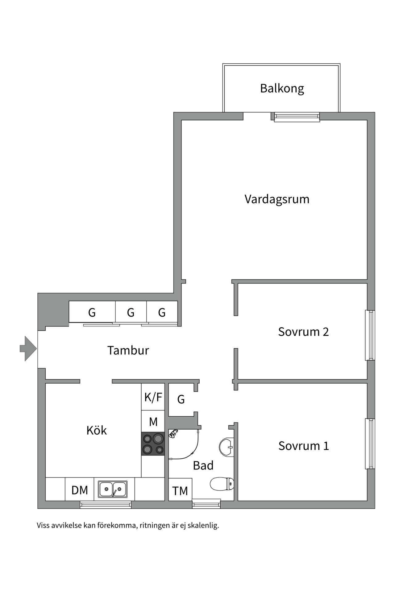 Bostadsbild från Kristiansborgsallén 20, Såld i Kristiansborg, Västerås