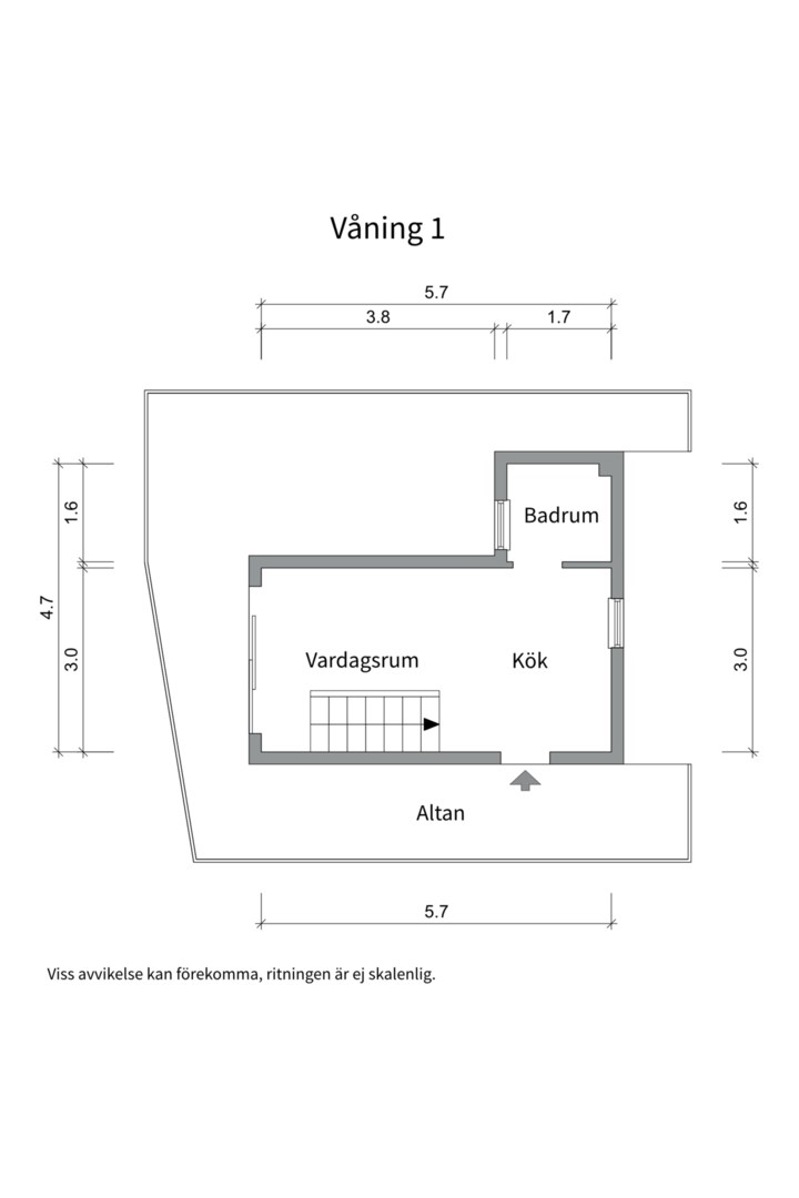 Planlösning från Bertils väg 8C, Såld i , Huddinge