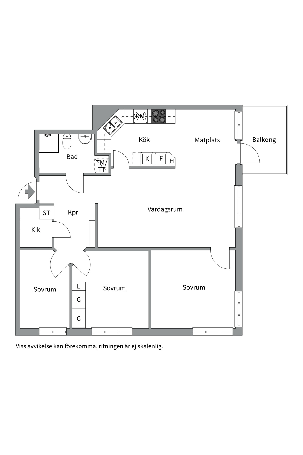 Bostadsbild från Topeliusgatan 2B, Såld i Nyby, Uppsala