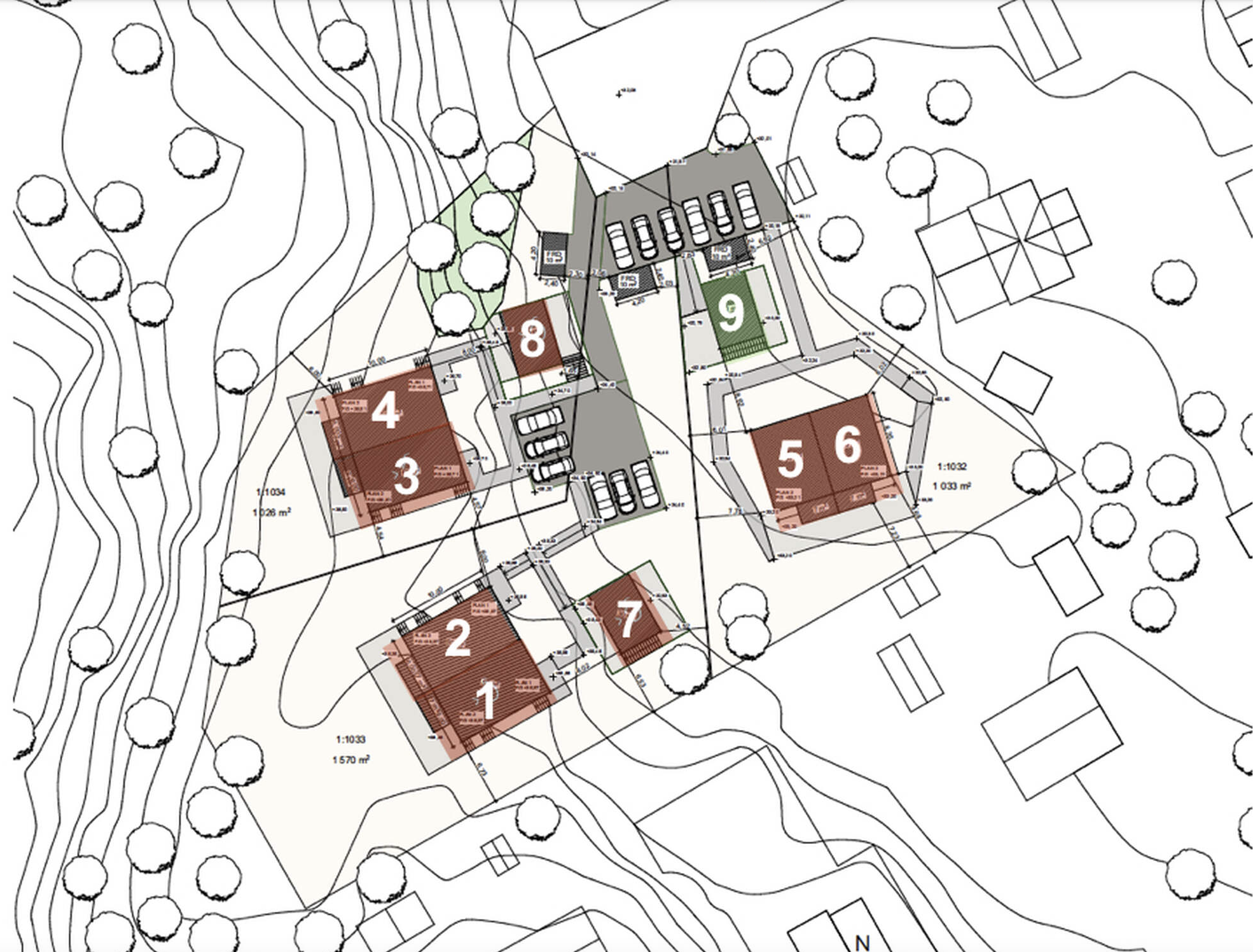 Bostadsbild från Ripvägen 2G, Kommande i Lännersta, Nacka