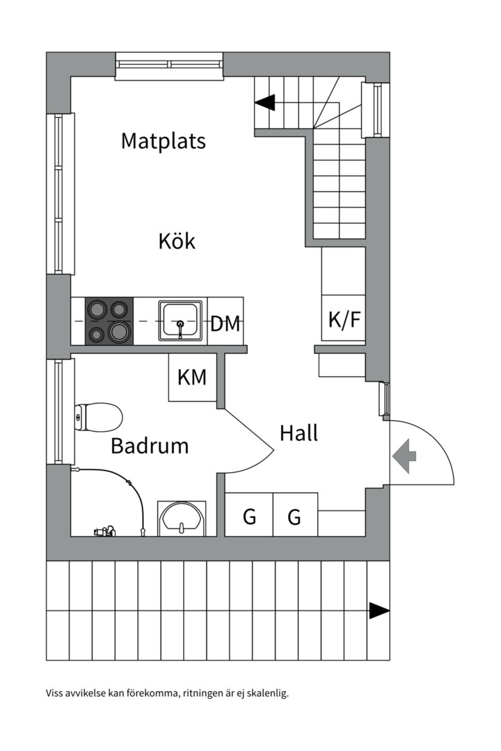 Planlösning från Ripvägen 2G, Kommande i Lännersta, Nacka