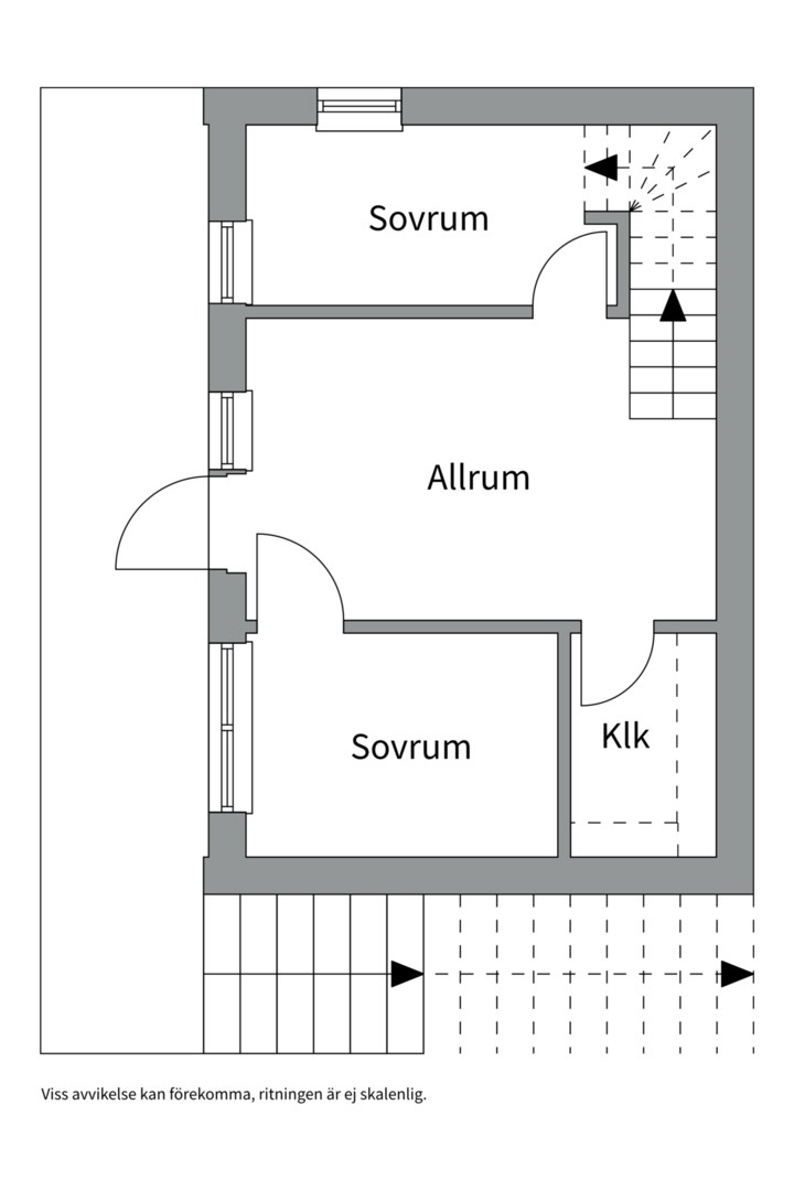 Planlösning från Ripvägen 2G, Kommande i Lännersta, Nacka