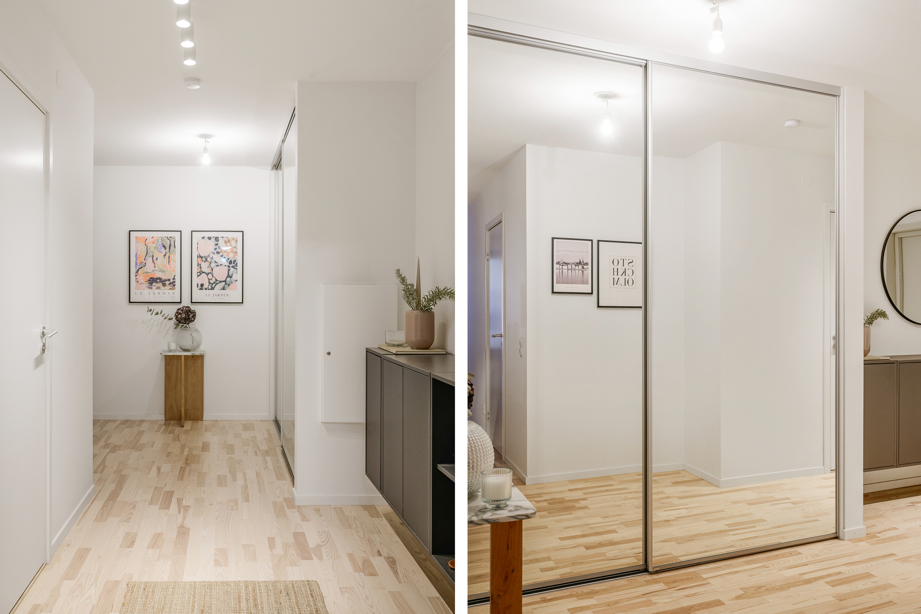 Möblerbar entréhall med bra förvaring.