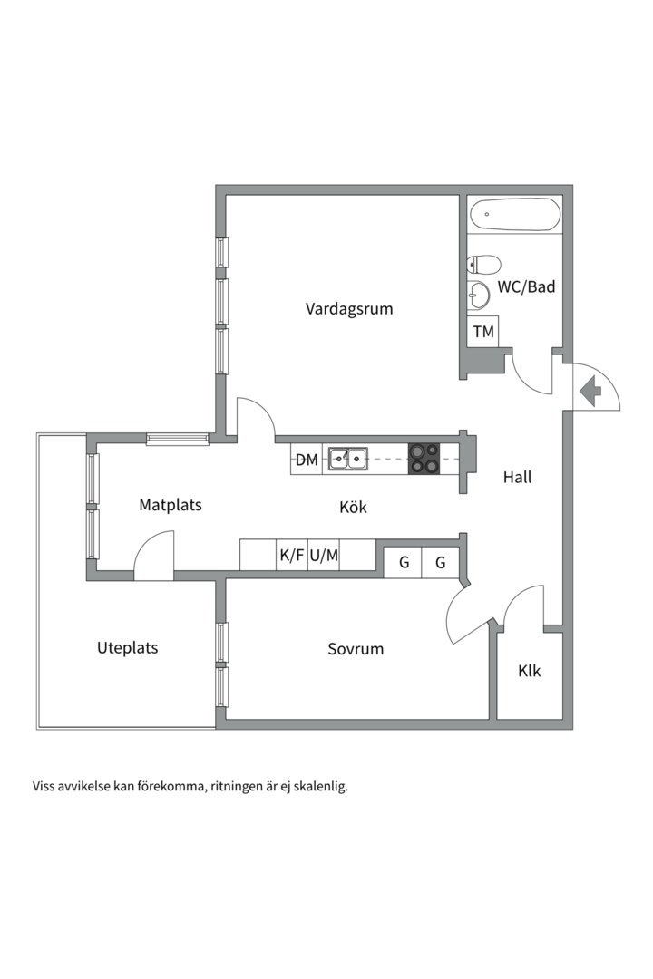Planlösning från Diligensvägen 4, Såld i Jarlaberg, Nacka
