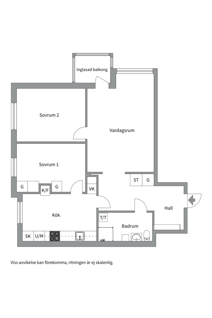 Planlösning från Ekuddsvägen 4, Såld i Ekudden, Nacka