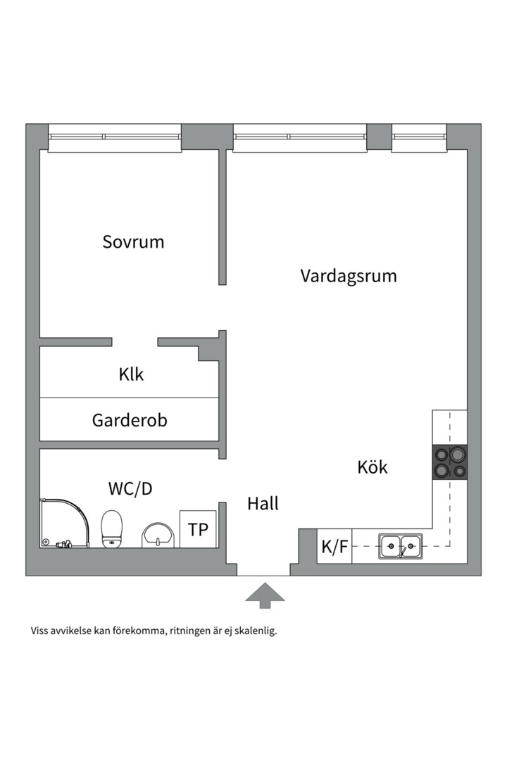 Planlösning från Augustendalsvägen 25, Såld i Nacka Strand, Nacka