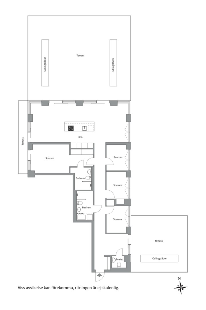 Planlösning från Fabrikörvägen 10A, Såld i Nacka Strand, Nacka