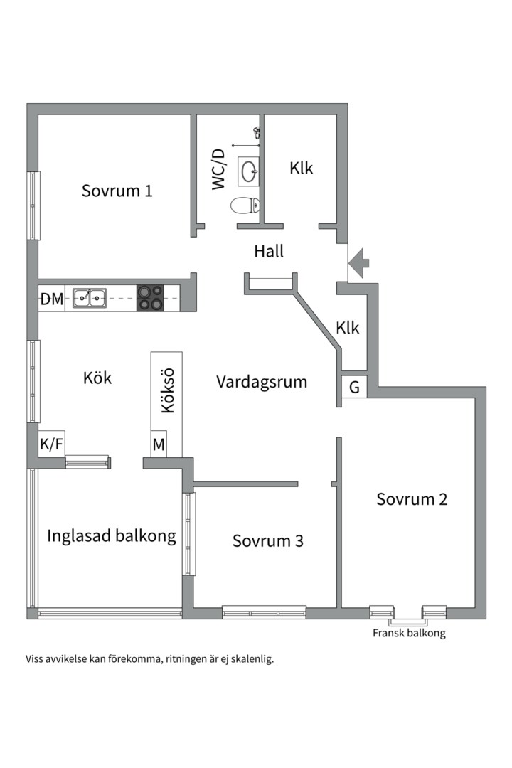 Planlösning från Bergmossevägen 26, högst upp!, Till salu i Holmviksskogen, Värmdö