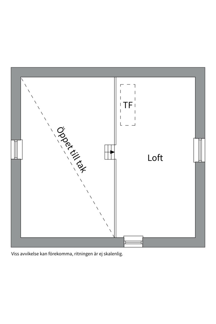 Planlösning från Fiskarvägen 19C, Såld i Herrviksnäs, Värmdö