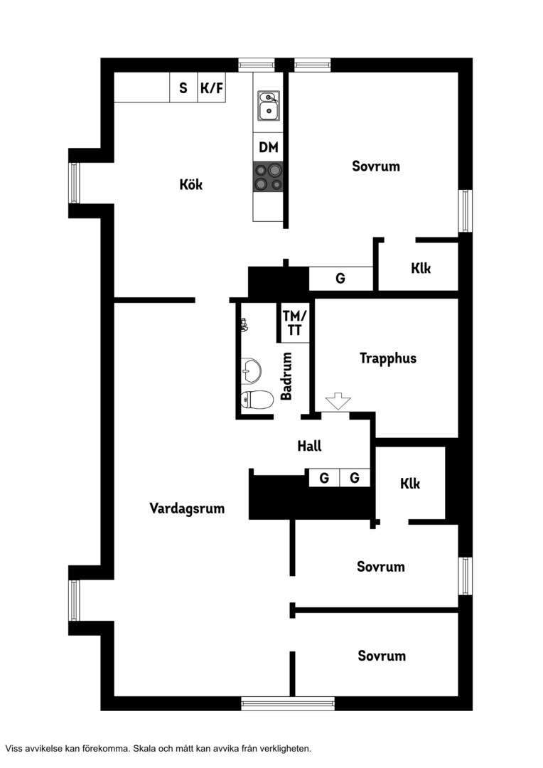 Planlösning från Kvarntorpsvägen 10, Såld i Gustavsberg, Värmdö