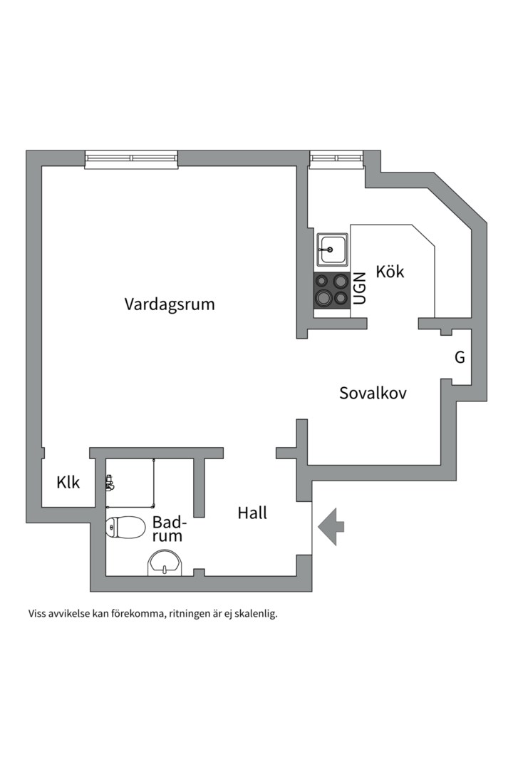 Planlösning från Ringvägen 153, Såld i Södermalm - Skanstull, Stockholm